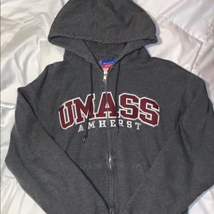 Champion UMASS Amherst Zip Up Hoodie
